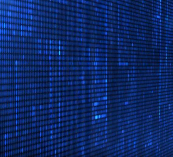 Blue abstract digital pattern used in the ELTEMATE case study to represent modern enterprise technology and data systems